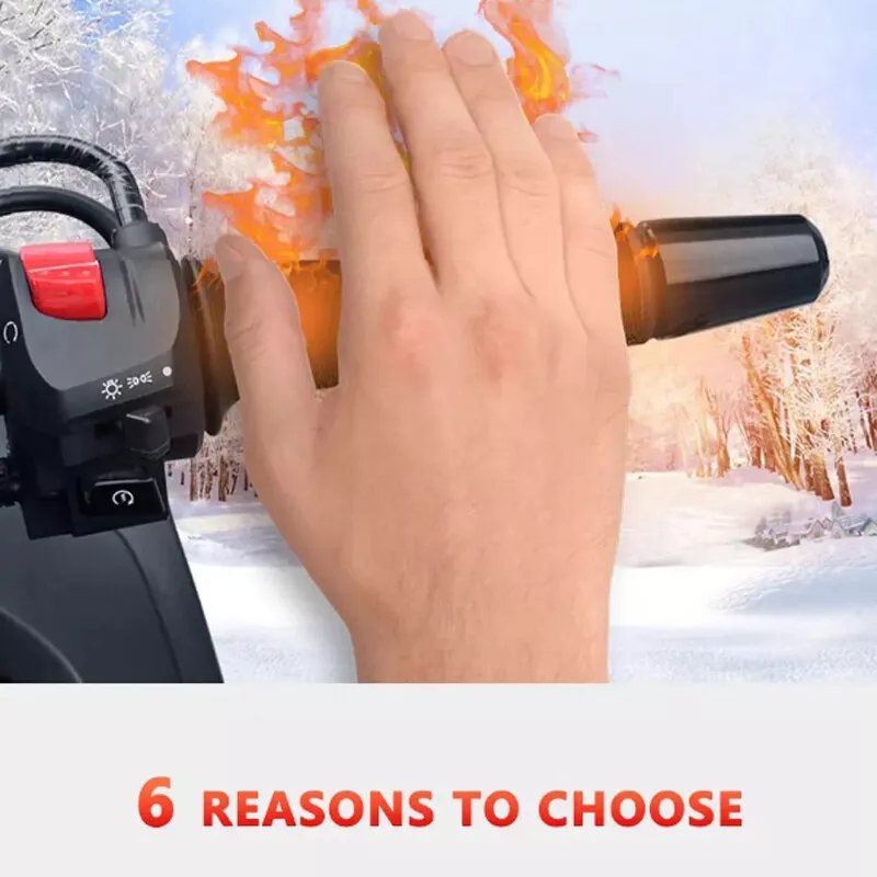 1 Pair 5V Motorcycle Heated Grips USB Electric Handlebar Winter Warmer Removable Warm Grip Adjustable 3 Speed Temperature