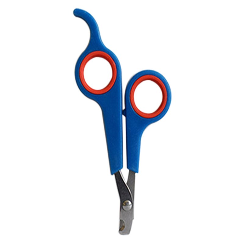 Rvs Hond Puppy Kat Nagelknipper Hond Kat Schaar Hond Kat Grooming Tool Trimmer Nail: blue and red