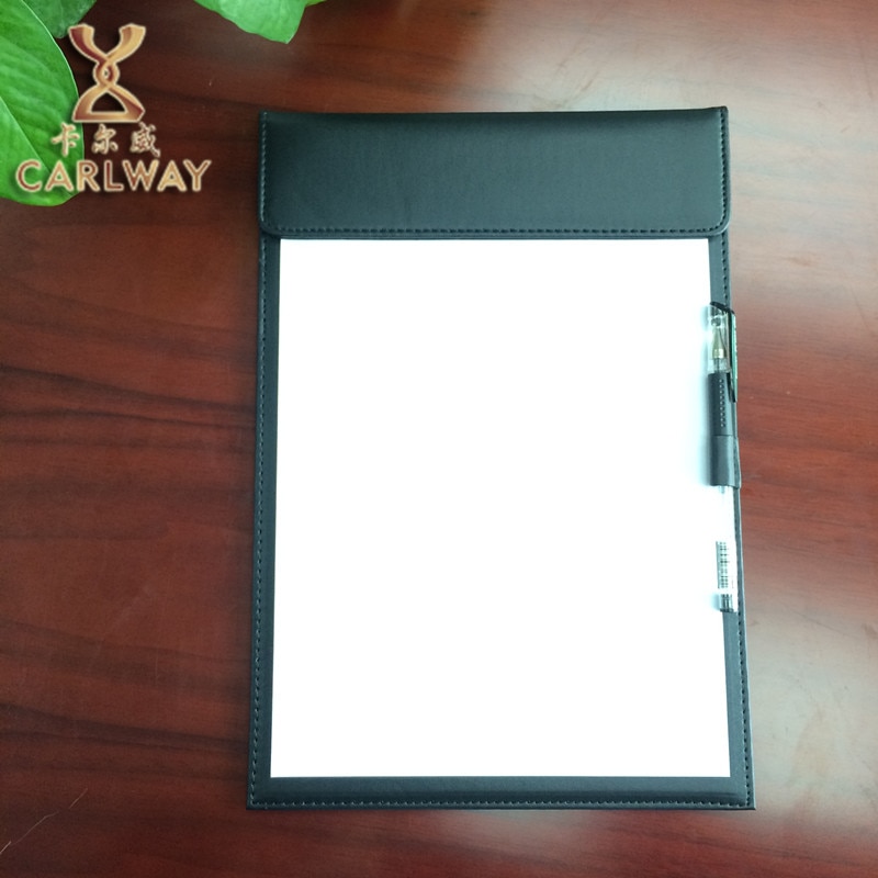 Carpeta de archivo de cuero PU de para oficina de negocios, carpeta organizadora de escritorio a4, 311D, tablero de portapapeles para menú