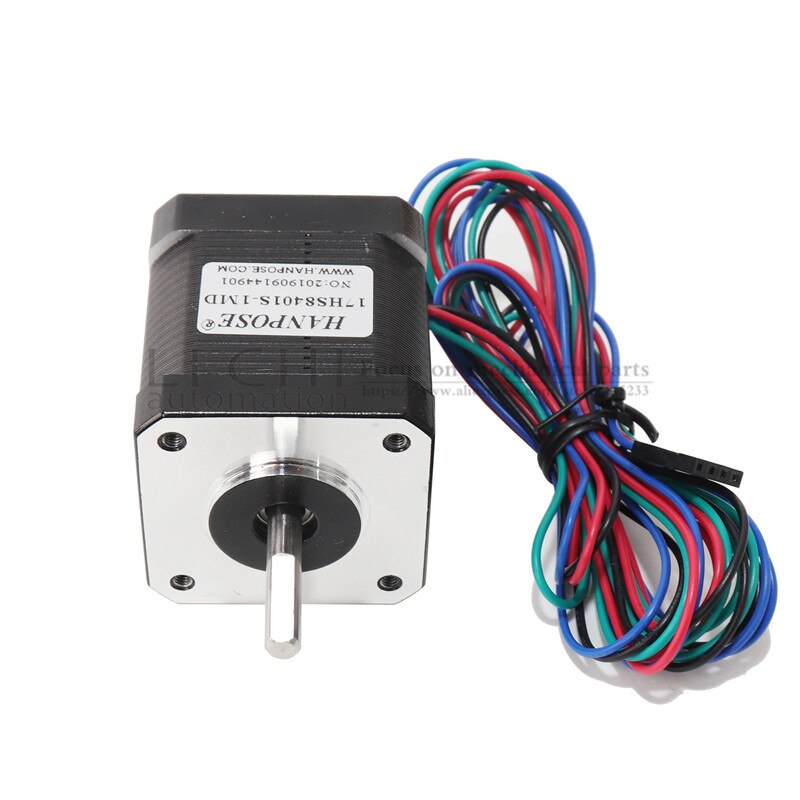4 Lood Nema17 Stappenmotor 42 Motor Nema 17 Motor 42Bygh 48Mm 1.8A (17HS8401S-DP) motor Voor Cnc Xyz 3d Printer Motor