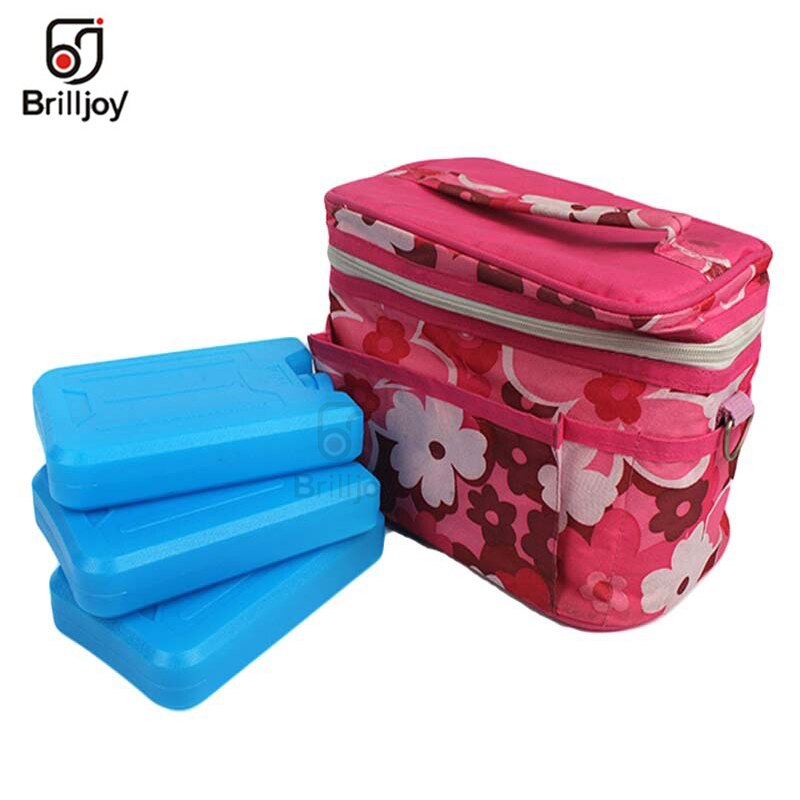 HDPE Ice water filled box 600ml Absorbent polymer resin box Plane type Ice box for Lunch bags and cooler bags large capacity