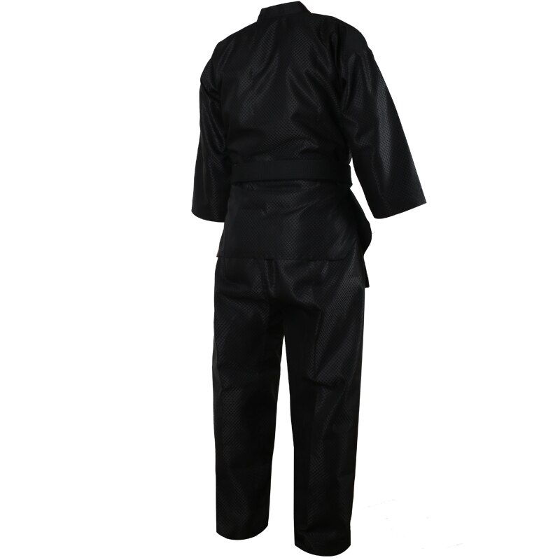 Schwarz Taekwondo Uniform Dobok Erwachsene kinder Männlich Weiblich Taekwondo dobok baumwolle anzüge jodo Uniform Taekwondo Kleidung Taekwondo set