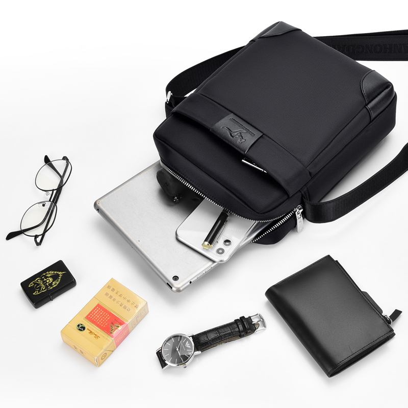 Sommar känguru lyxmärke herr crossbody-väskor oxford vintage messenger-väska manlig liten axelväska för män affärshandväska