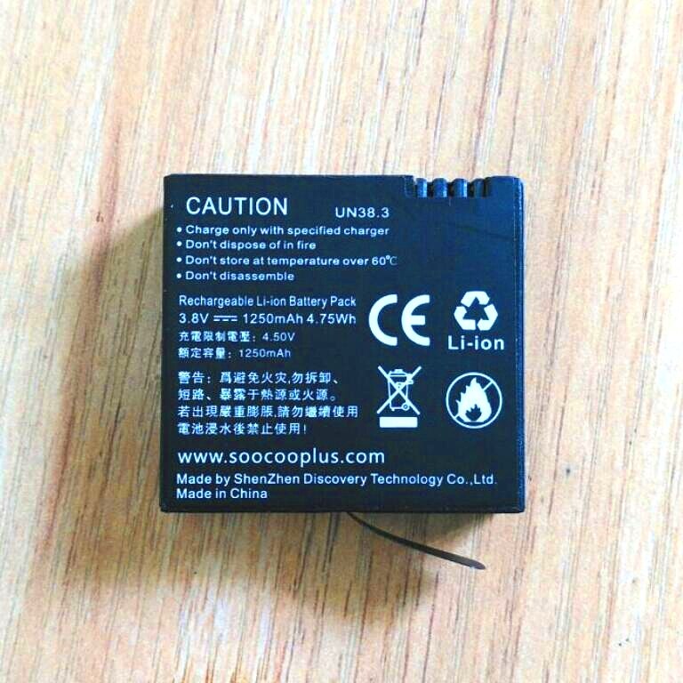 Voor Soocoo S200/S300 Originele Oplaadbare Li-Ion Batterij Exclusieve Hoge Capaciteit 3.8V Batterij Action Camera Power Accessoires