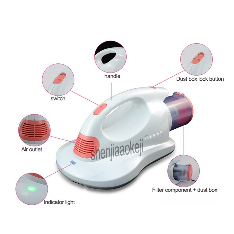 Household kill mites machine Sterilization bed vacuum cleaner to kill the dust mites on sofa /quilt 220V/50hz 500w 1pc