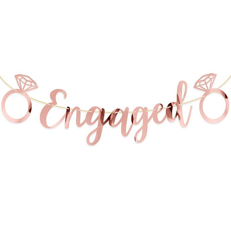 Just Married Banner di bandierine di nozze Just