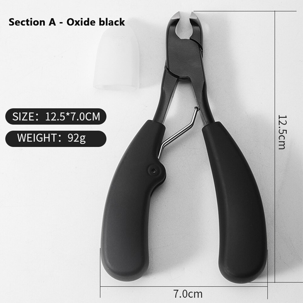 1pcs Nail Clippers Trimmer Cutters For Manicure Stainless Steel Ingrown Toenail Cuticle Scissor Nail Tool: silver