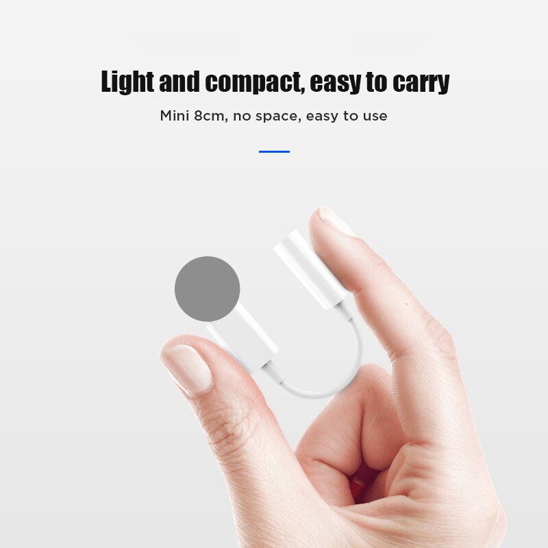 Headphone Adapter For iPhone 7 8 11 X XR AUX Earphone Adaptador on IOS 14 11 12 13 To 3.5mm Jack Female Male Charger Adapters