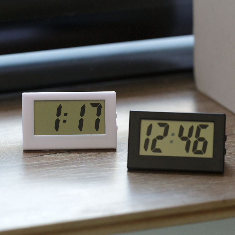 Slaapkamer Eenvoudige Kleine Elektronische Horloge Draagbare Oude Man Groot Woord Tafel Student Examen Mute Desktop Klok Cinta Metrica Electronica
