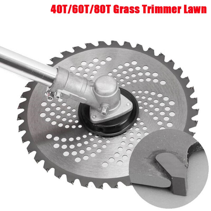 Durable 10 Inch 40T/60T/80T Brush Cutter Blade Lawn Mower Cutter Replacement Circular Saw Blade For Garden Tool Sharp