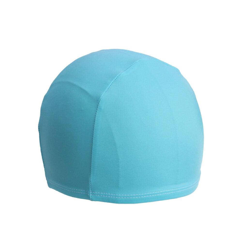 Bonnet de bain pour adultes, en tissu Polyester, pour hommes et Sports aquatiques (bleu clair): Sky blue