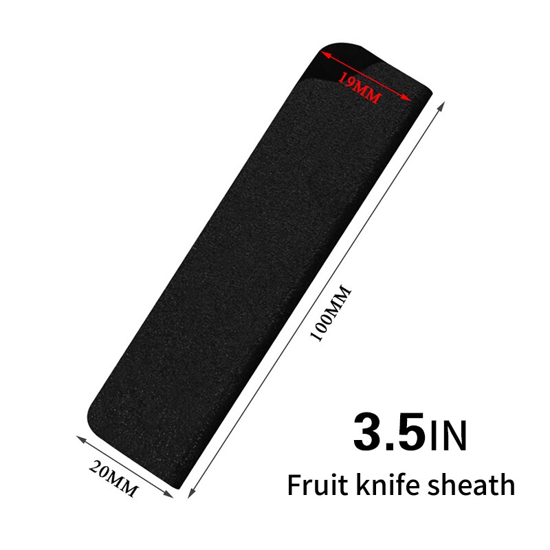 Kitchen Velvet Knife Sheath Black Knife Covers Sheath Edge Guards Case Protector Universal Knife Blade Kitchen Accessories: 01
