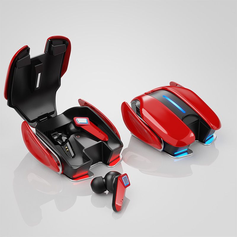 Auriculares Bluetooth para videojuegos, aspecto fresco, Base de aleación de aluminio, iluminación, juego de música, Dualmode, baja latencia, efecto de sonido HiFi