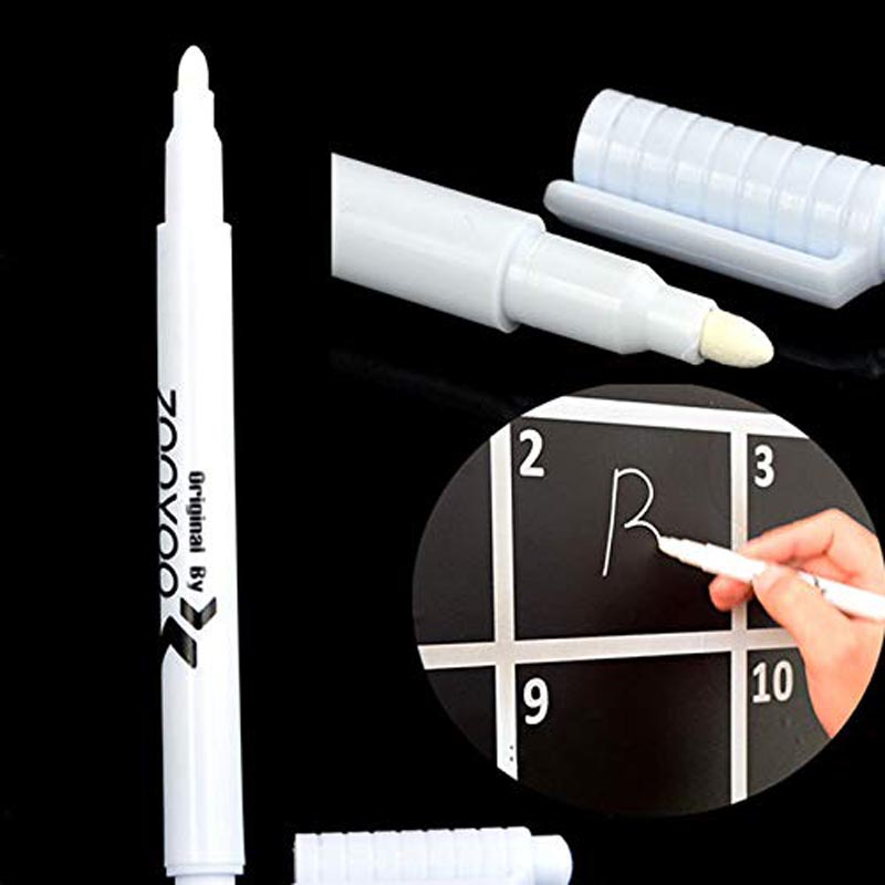 1 Pcs White Liquid Chalk Pen Marker Glass Windows Chalkboard Blackboard Liquid Ink Pen Used on Chalkboard Window White Pen