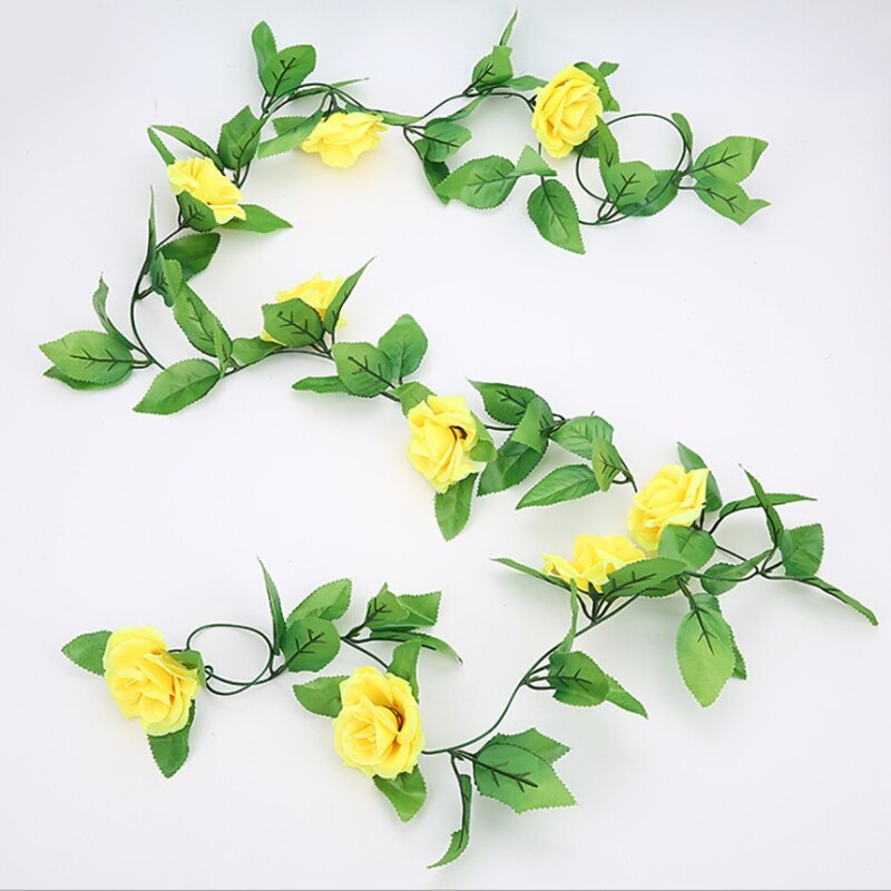 Artificial Plants All for Wedding Roses Flower Vine Christmas Bathroom Decorative Flowers Wall Home Decor Household Products: 9