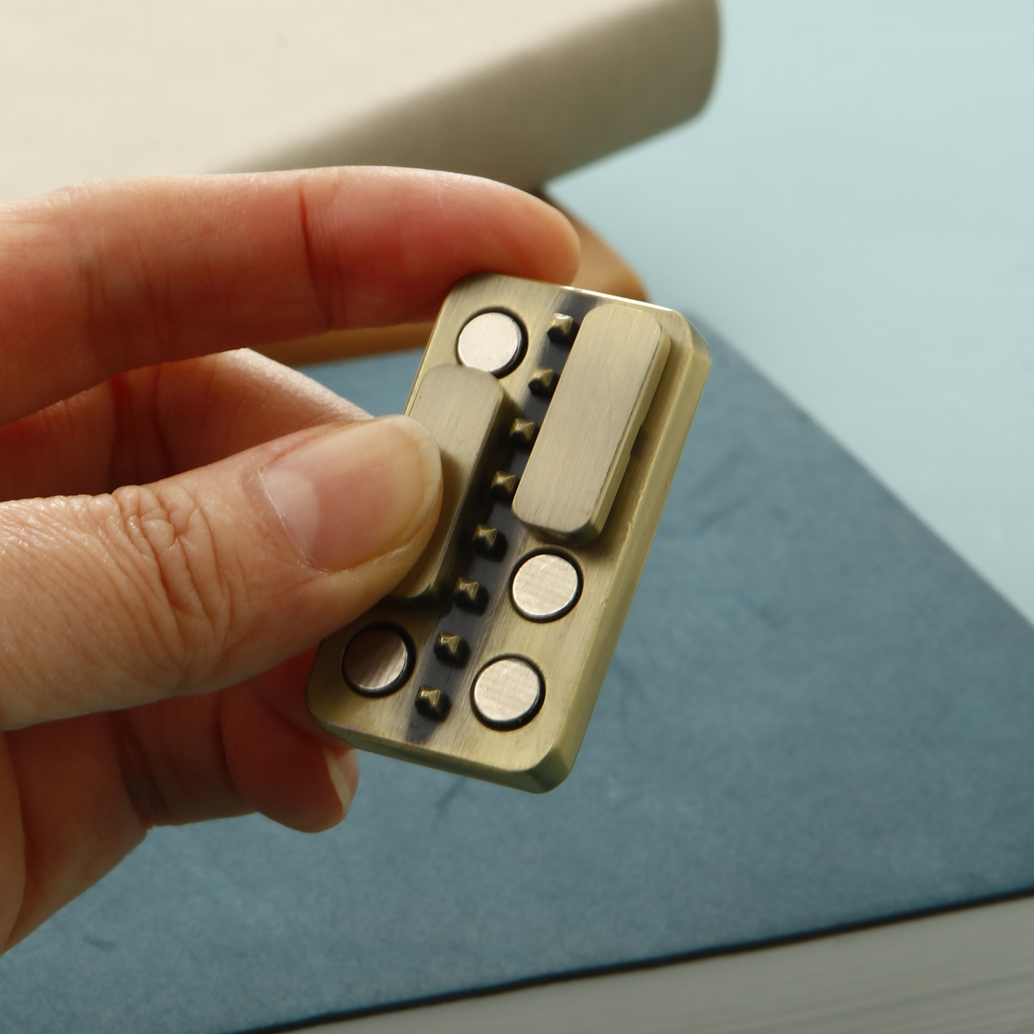 Deslizador magnético de Metal para adultos, Mini juguetes sensoriales con yema del dedo, giroscopio, onda de sonido, descompresión EDC, juguetes de escritorio de oficina