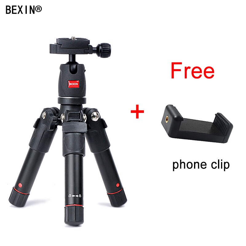 Dslr kamera mini stativ bärbar aluminium resa kompakt lätt flexibel kamera stativ fäste för kamera smart mobiltelefon: Uppsättning 1