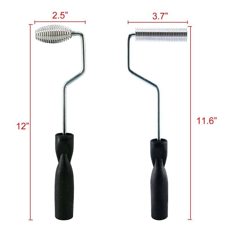 Glasvezel Roller Tool Kit, 2 Stuk Glasvezel Hars Gelamineerd Bubble Roller Set, Geschikt Voor Reparatie