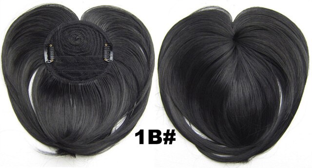 Clip in on synthetic top closure hair fringe head skin hair bang B7 18 colours available 4pcs/lots: B7 Color 1B