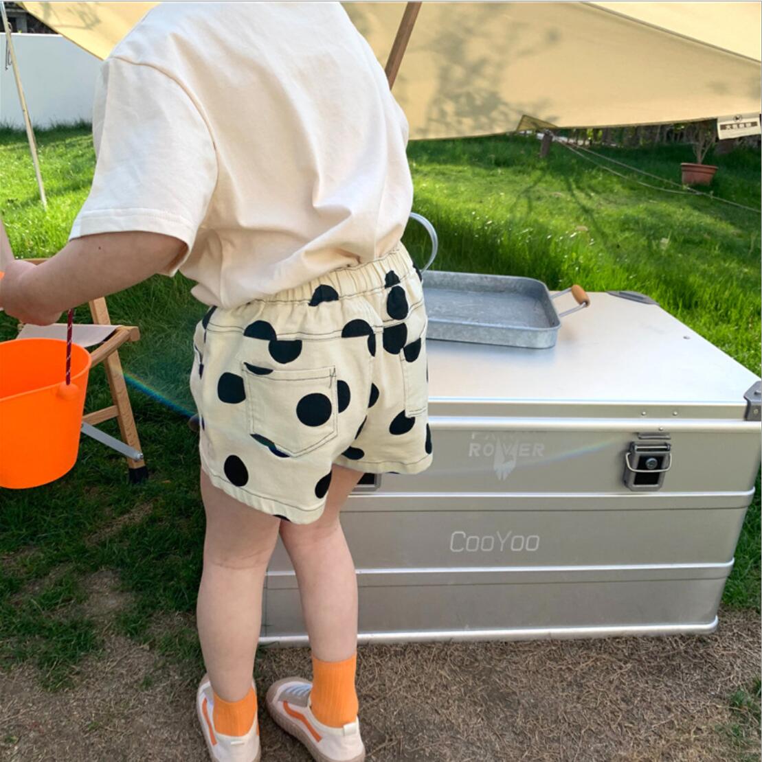Stijl Meisjes Jongens Stippen Shorts Zomer Katoen Mode Kinderen Shorts