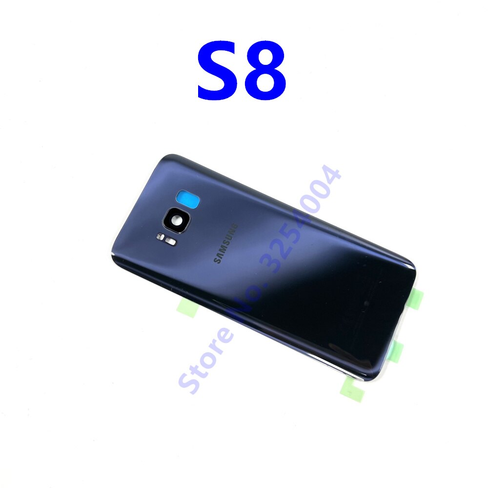 S8 vetro posteriore per Samsung Galaxy S8 G950 G950F/FD coperchio vetro batteria pannello posteriore S8 Plus S8 + G955 G955F custodia porta posteriore: S8 Grey