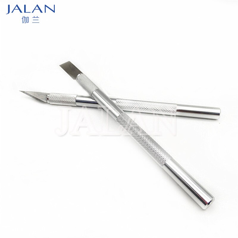 Carving Metal Scalpel Knife Tools Kit Non-Slip Blades Mobile Phone PCB DIY Repair Hand Tools for iphone back cover cleaning tool