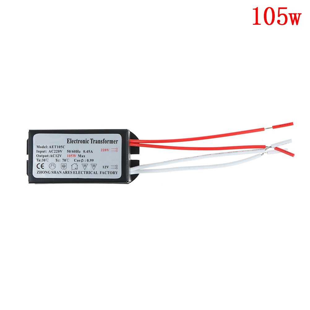 1PC AC 12V Electronic Transformer Halogen Light 20W/40W/60W/80W/105W/120W/50W: 105W