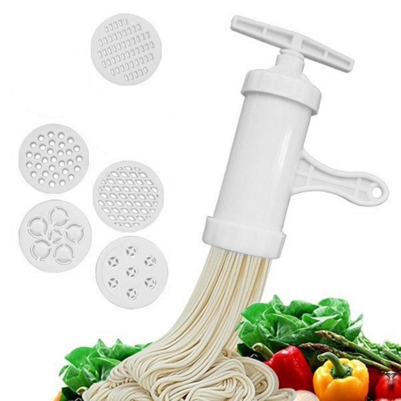 5 Stuks Mal Handleiding Noodle Maker Deeg Persmachine Pasta Maker Crank Cutter Diy Spaghetti Handgemaakte Noodle Maken Tool