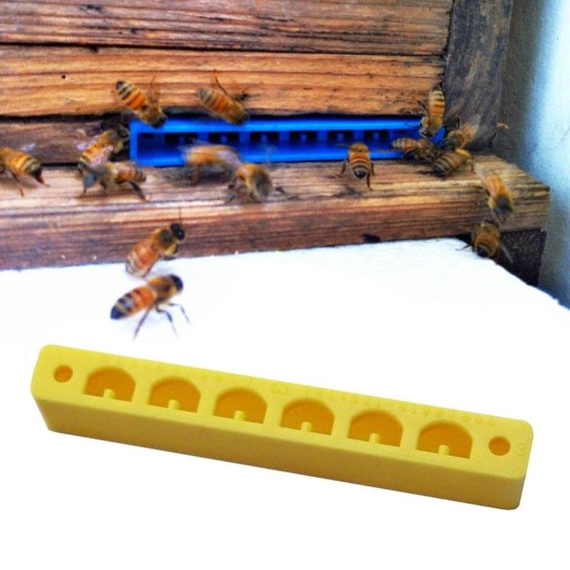 5pcs Beehive Door Entrance Gate Bee Anti-escape Beekeeping Tool Beekeeper Beehive Entrance Anti-escape Plastic Hive Gate