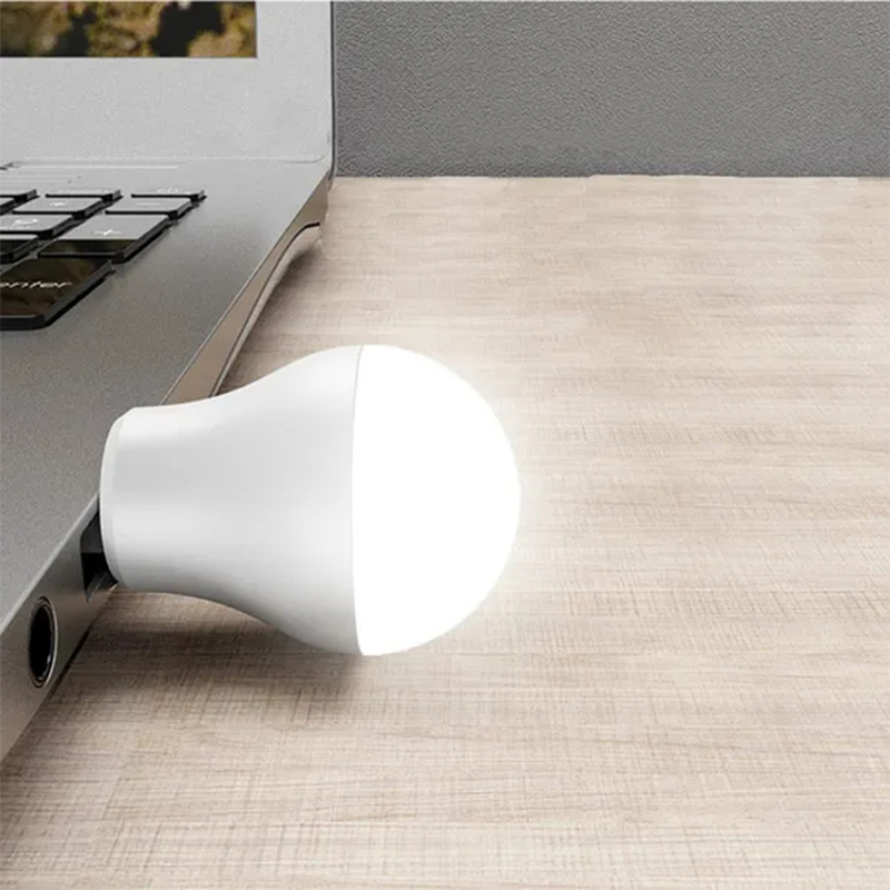 Usb-plugglampe datamaskin mobil strømlading usb mini boklampe ledet øyebeskyttelse leselampe lite rundt lys nattlys