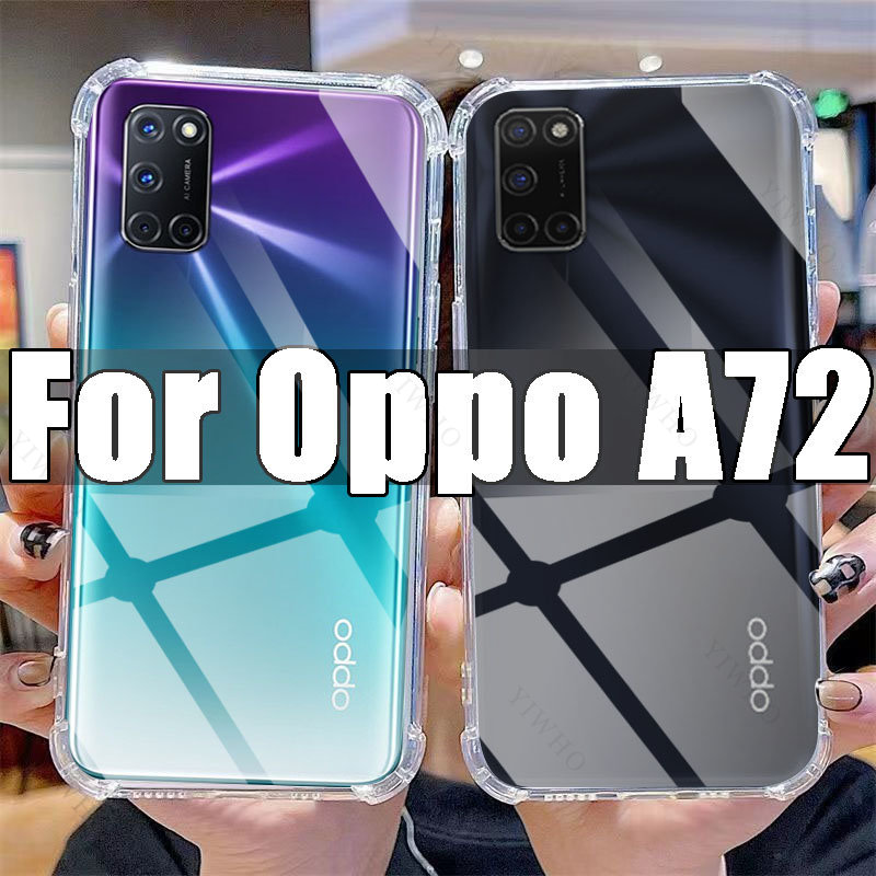 Clear Phone Case for Oppo A72 TPU Transparent Case for Oppo A 72 6.5" CPH2067 Shockproof Anti-scratch Covers: Default Title