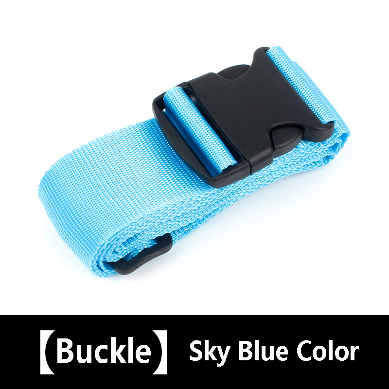 Cinghia per bagagli regolabile da 1 pezzo per valigie Cintura da imballaggio per valigie Cinture da viaggio facilmente identificate Accessori per borse: Blu