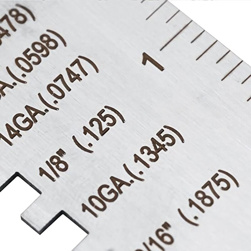 Stainless Steel Thickness Gauge Weld Inspection Ruler Welding Seam Gauge Caliper Metal Sheet Measuring Tools