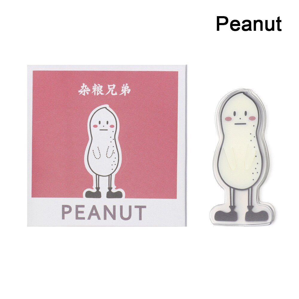 5Pcs Boxed Funny Mini Bookmark Book Pagination Clip Students Hollow Book Page Folder: Peanut