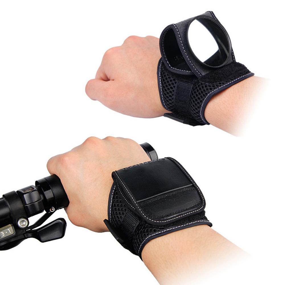 Bike Rear View Mirror Cycling Hand Wrist Mirror Safety Bicycle Arm Back Rearview Portable Reflector Wrist Mirror Accessories