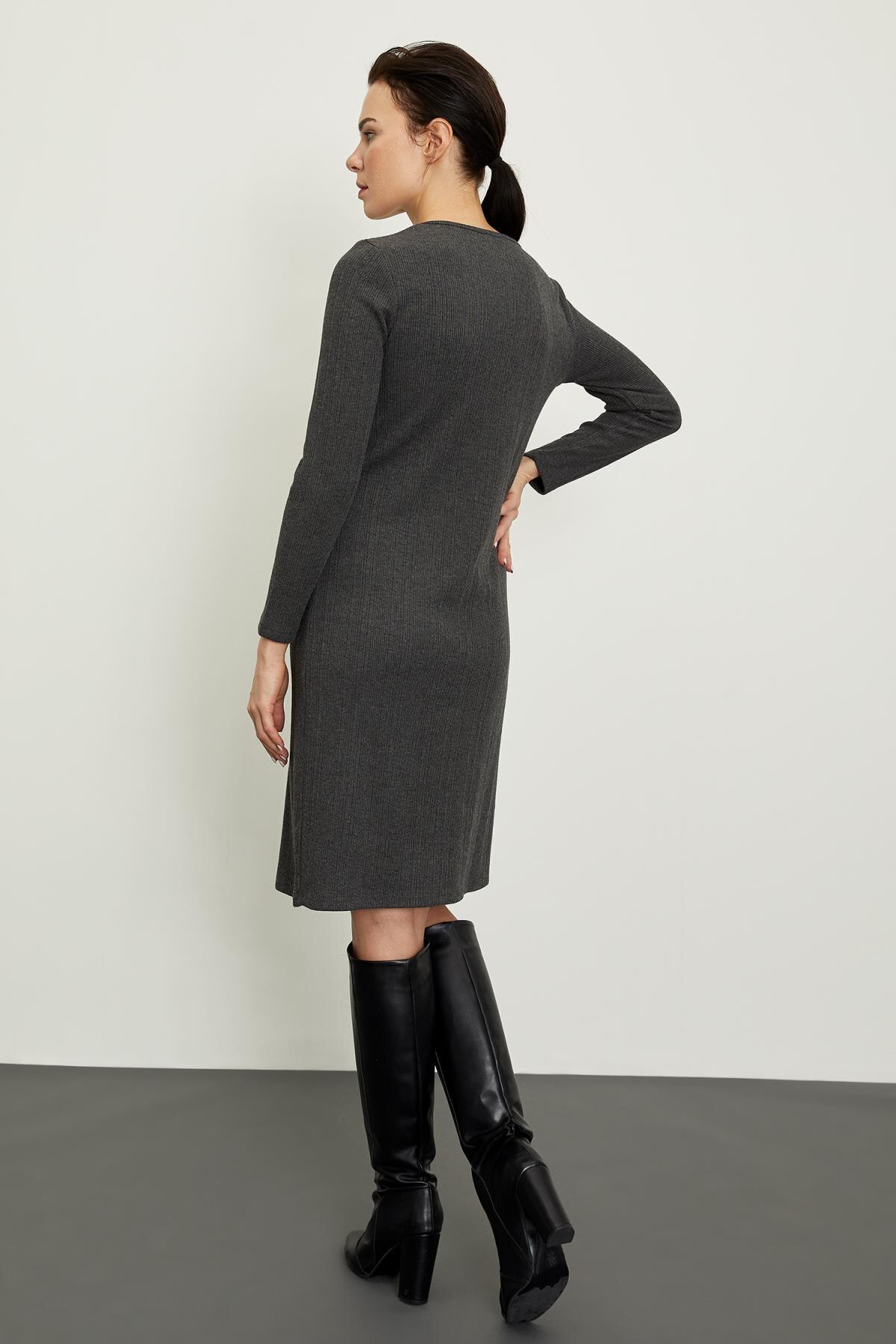 DeFacto hiver femme vêtements de maternité col en V robe de maternité grossesse enceinte confortable Season-T4994AZ20WN