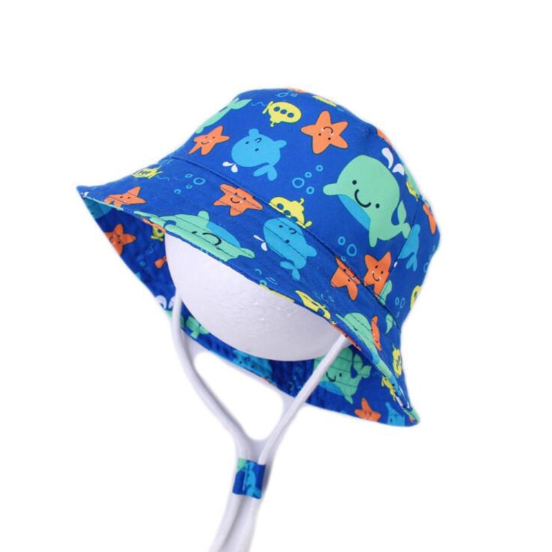 Zomer Panama Herfst Baby Jongens Zon Hoeden met Nek Bescherming Kids Cartoon Emmer Strand Hoed kinderen Zwemmen Hoed 1-7