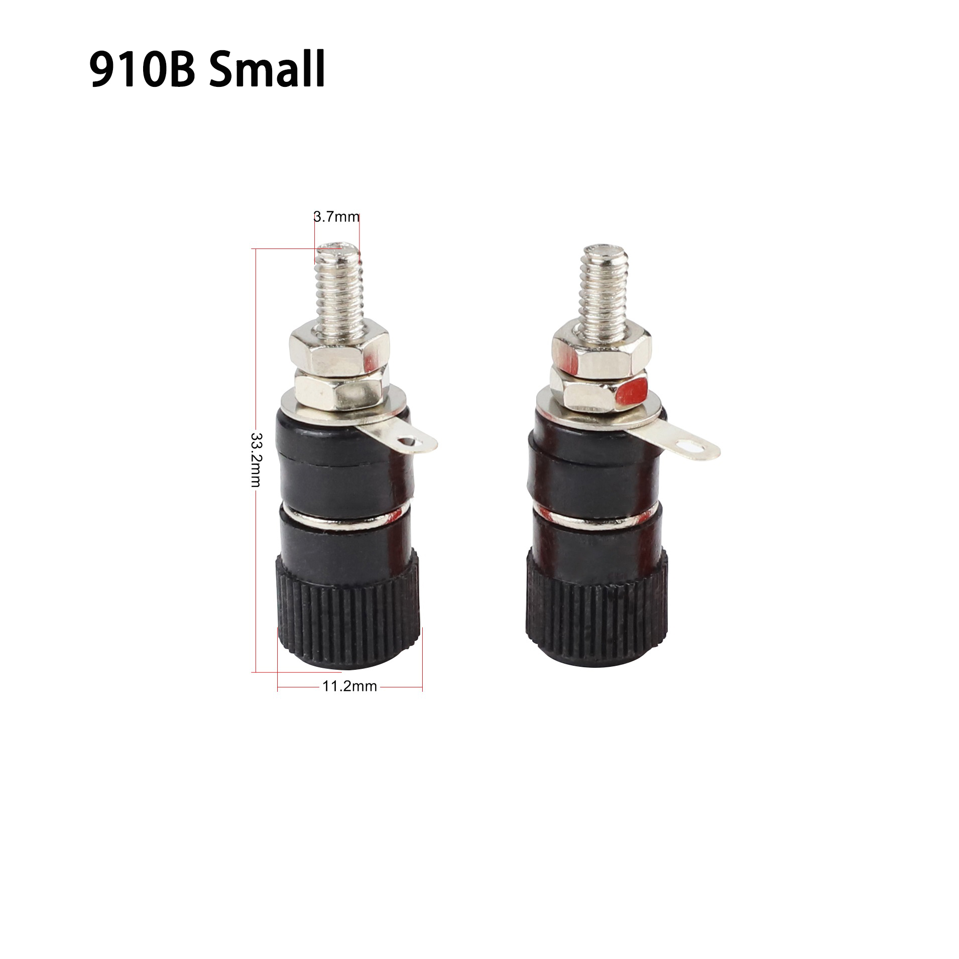 10 Stück JS-910B 999B Polklemmen, 4 mm Bananenstecker, 4 mm Anschlussstecker für Verstärker, Arduino: dunkel Grau