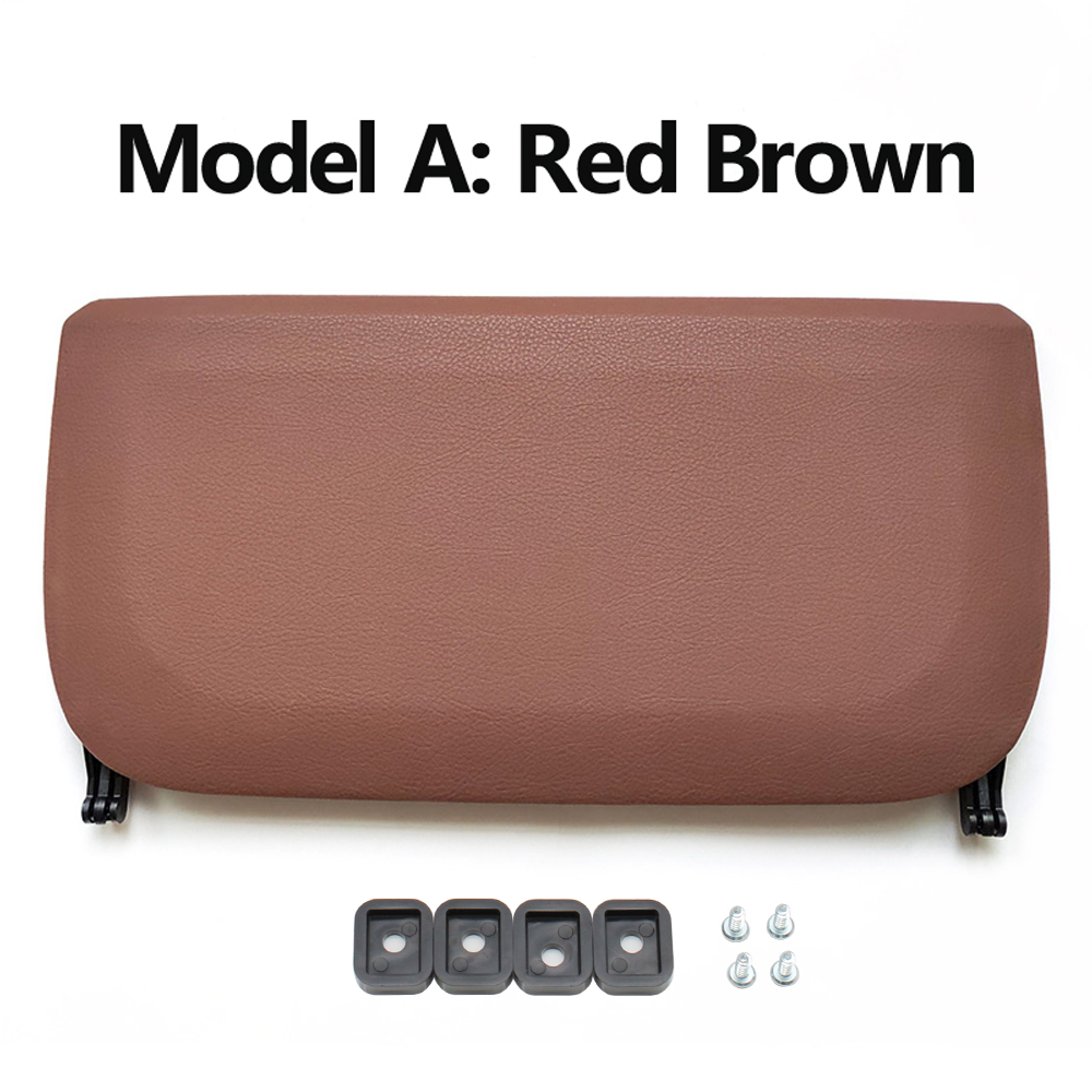 Interior Car Front Seat Leather Backrest Storage Panel Cover For BMW 5 7 GT Series F10 F11 F18 F01 F02 F07 520 523 525 530 730: Model A Red Brown