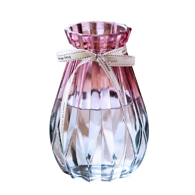 Nordisk glassvase europeisk gjennomsiktig vase blomsterarrangør vannkulturvase husholdningsvase