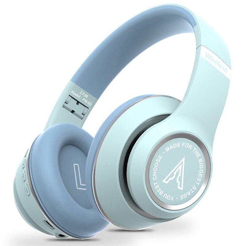Auriculares inalámbricos HiFi con Bluetooth 5,0, cascos universales de graves potentes: Blue