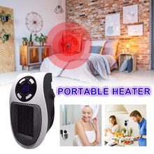 Portable Electric Space Heater Plug-in Heater with LED Display Compact Space Wall Mini Heater Winter Warming for