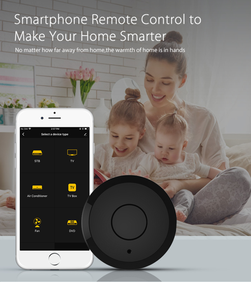 Tuya Wifi Smart Infrared IR Universal Remote Control Smart Home Hub IR Blaster Controller Works With Alexa Google Home IFTTT