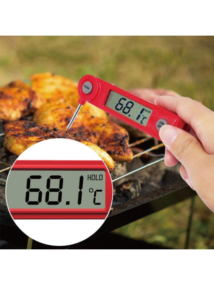 Digital Probe Thermometer Foldable Food BBQ Meat Oven Fold Kitchen Thermometer