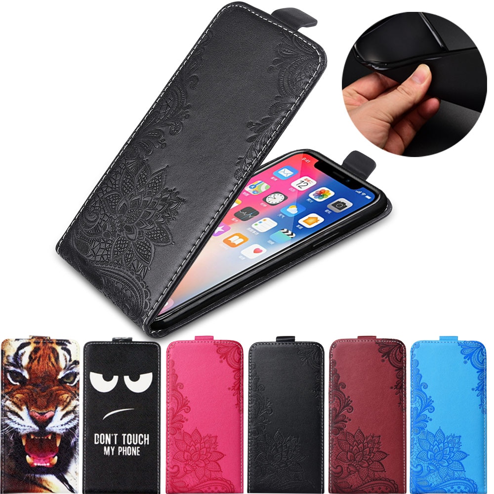 Voor huawei honor 9 lite lld -l31 hoesje tpu zachte achterkant flip leren hoesje verticale hoes