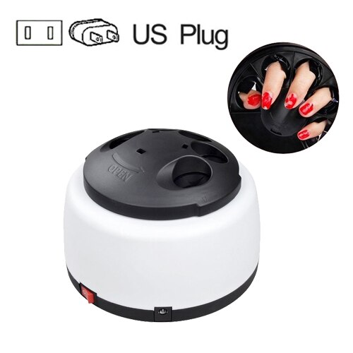 Elektrische Stoom Off Uv Gel Polish Verwijderen Machine Nail Stoomboot Nail Gel Polish Remover Voor Thuis Nail Salon: white US PLUG