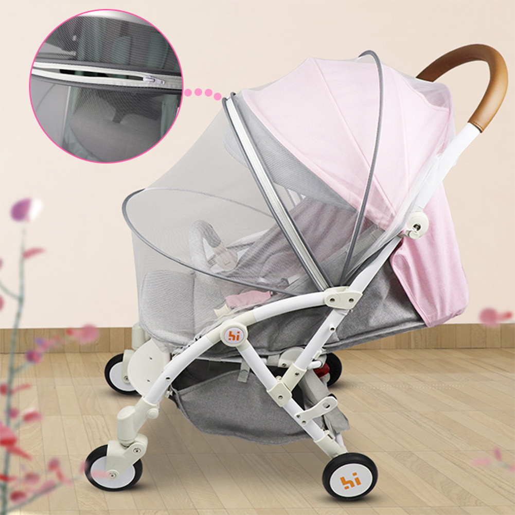 Baby Stroller Full Cover Accessories Safe Pushchair Fly Insect Protection Mosquito Net Buggy Summer Cart Crib Netting Mesh