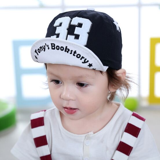 sombrero de bebé con letra 33 gorra de béisbol infantil de verano para niña gorras de algodón suave visores Snapback HT52045 + 30