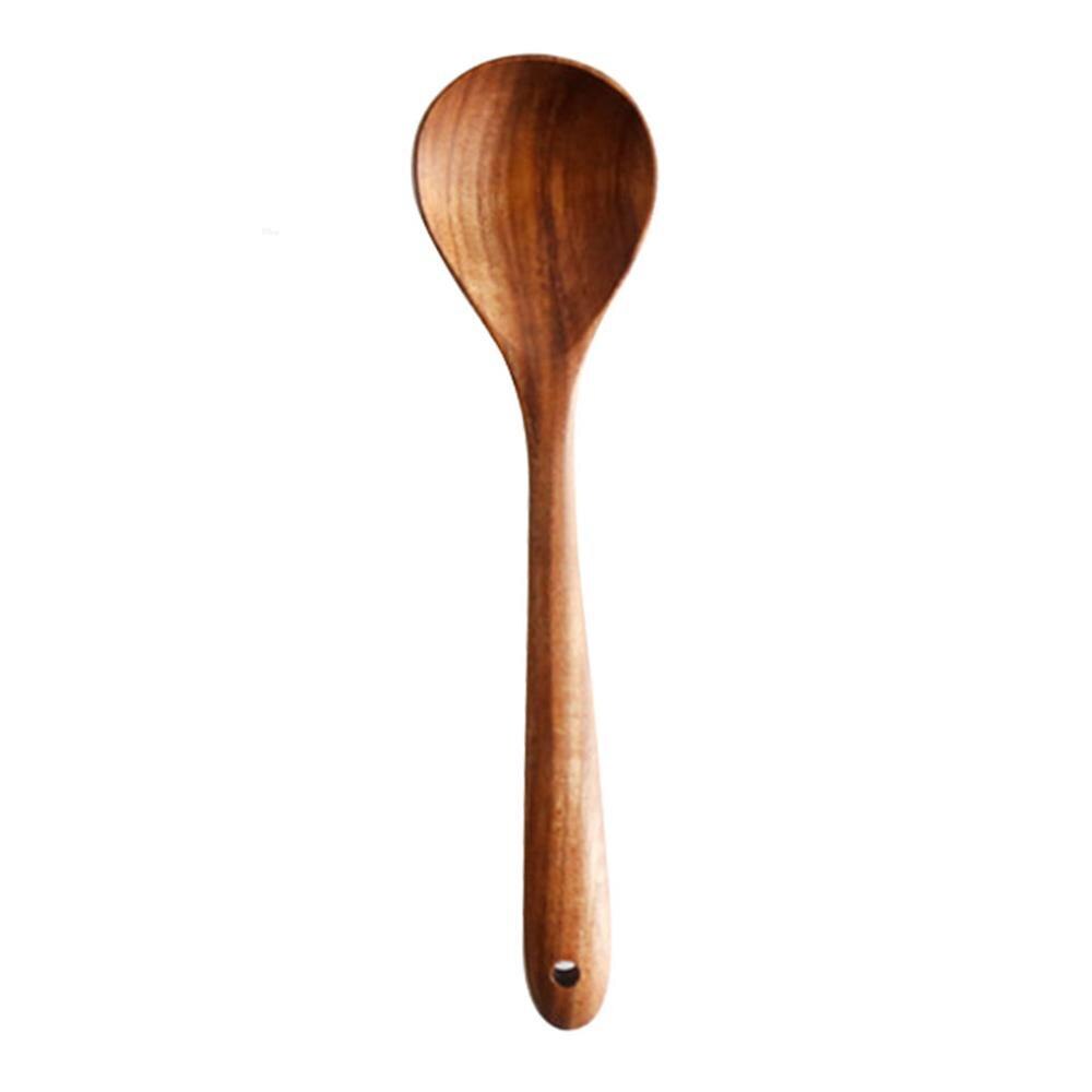 Houten Spatel Scoop Vergiet Koken Gebruiksvoorwerp Set Keuken Benodigdheden Koken Gereedschap Non-stick Hand Wok Schop Keuken Gereedschap: NO.5