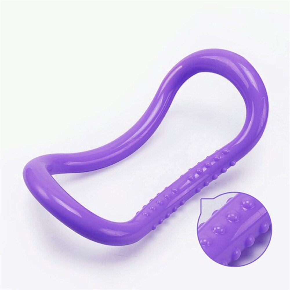 Yogacirkler lyserød / lilla yoga ring pilates cirkel abdominal muskel brystlår arme kerne fitness træningsredskaber: Lilla